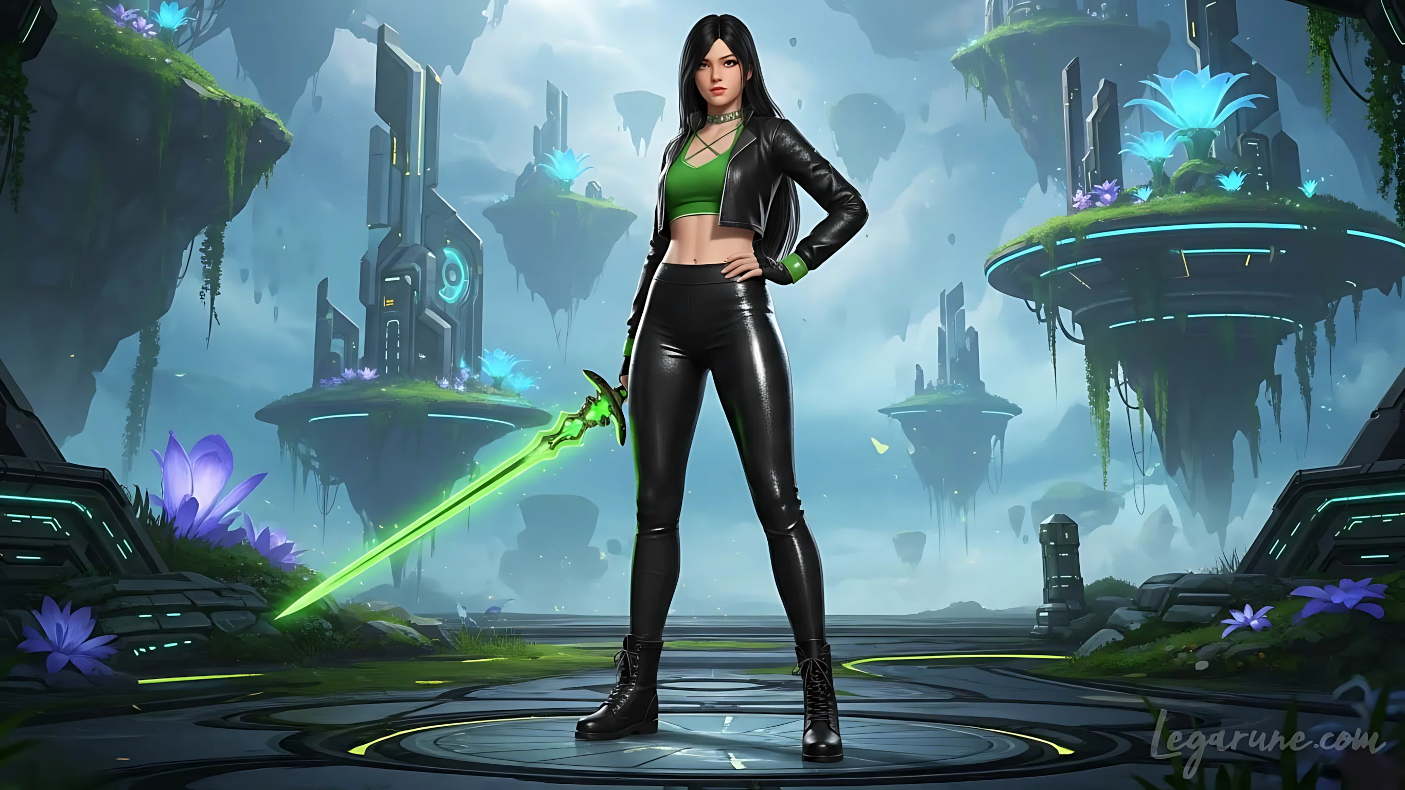 Drexia Varr: Neo-Futuristic Warrior Art