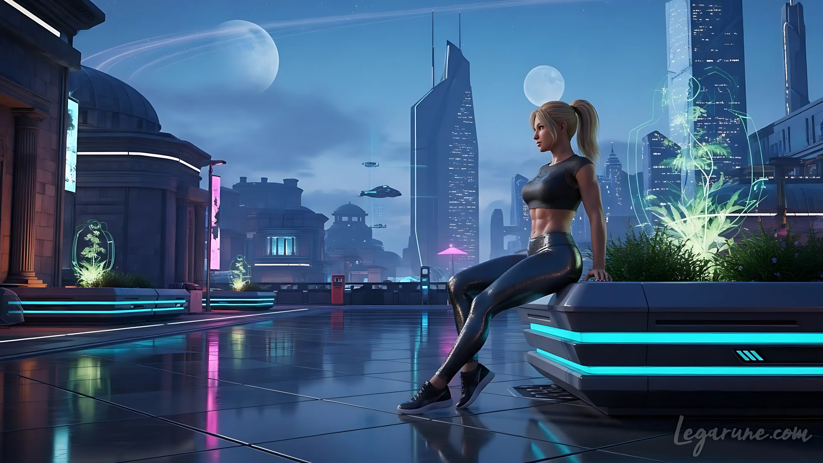 Rexa Monroe: Gym-Fit Fighting Character Concept