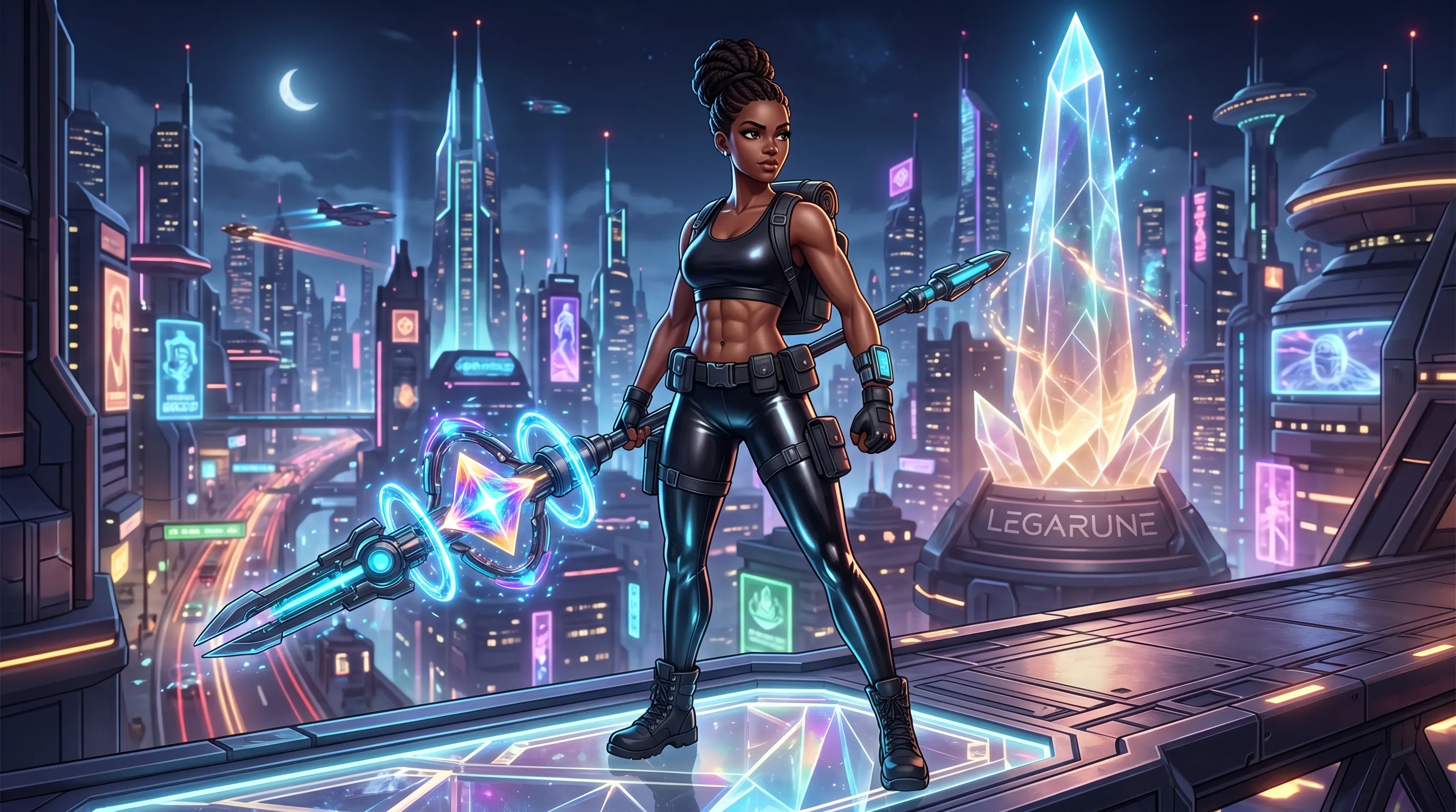 blackcharacterLEGARUNE_-_stylized_3D-painterly_hybrid_20260430184822