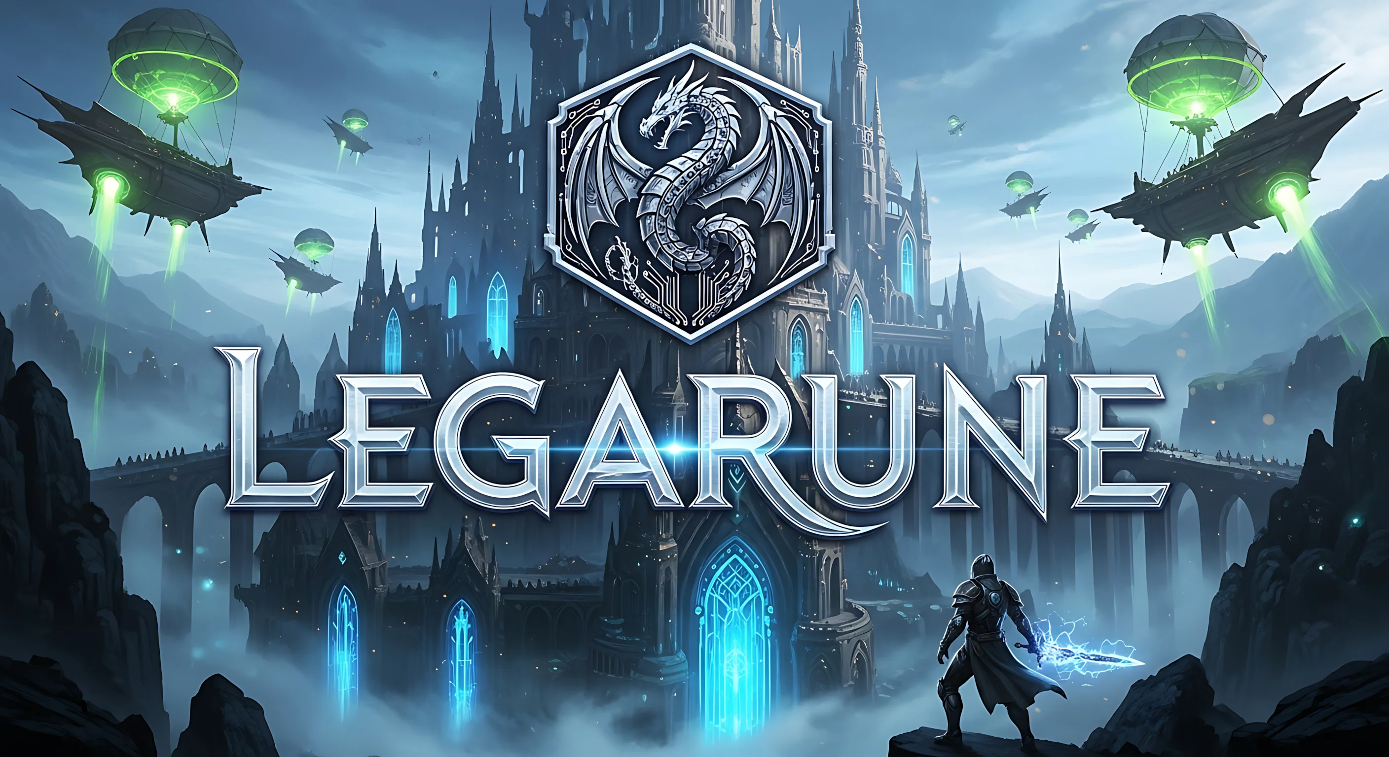 legarune art fiction sci fi fantasy mix futuristic galaxy lore general logo promo imagery 17
