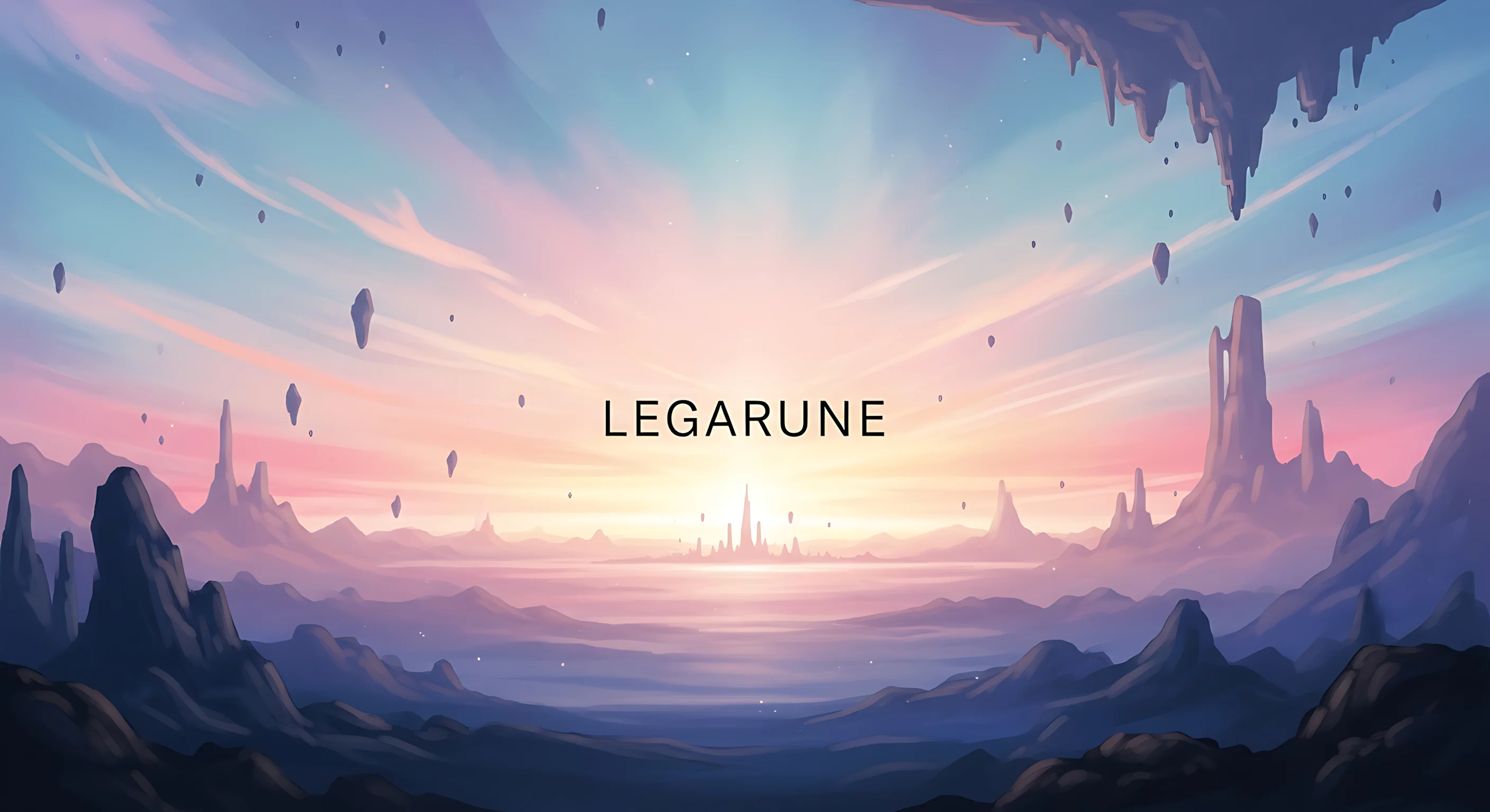 legarune art fiction sci fi fantasy mix futuristic galaxy lore general logo promo imagery 19