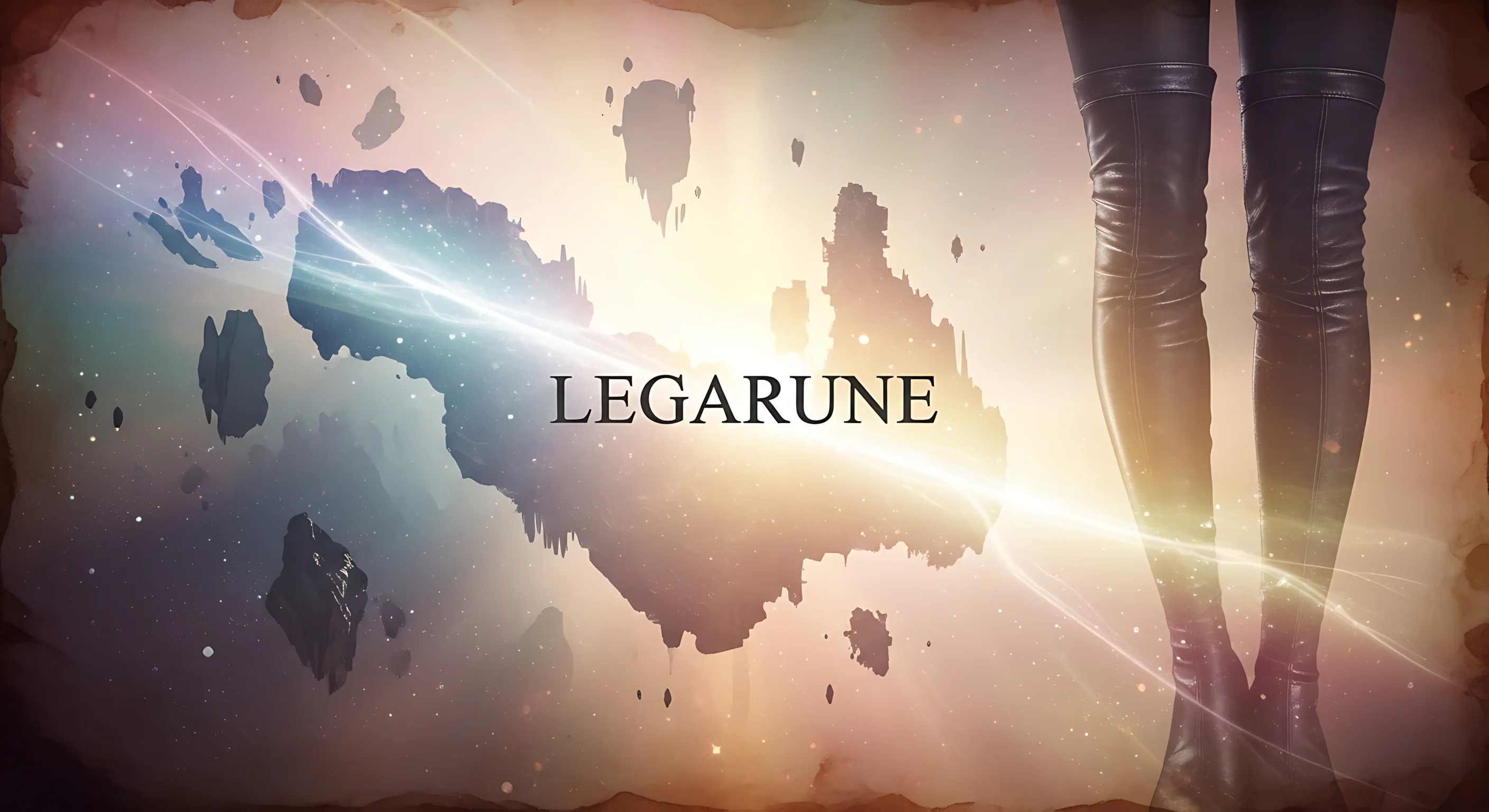 legarune art fiction sci fi fantasy mix futuristic galaxy lore general logo promo imagery 22