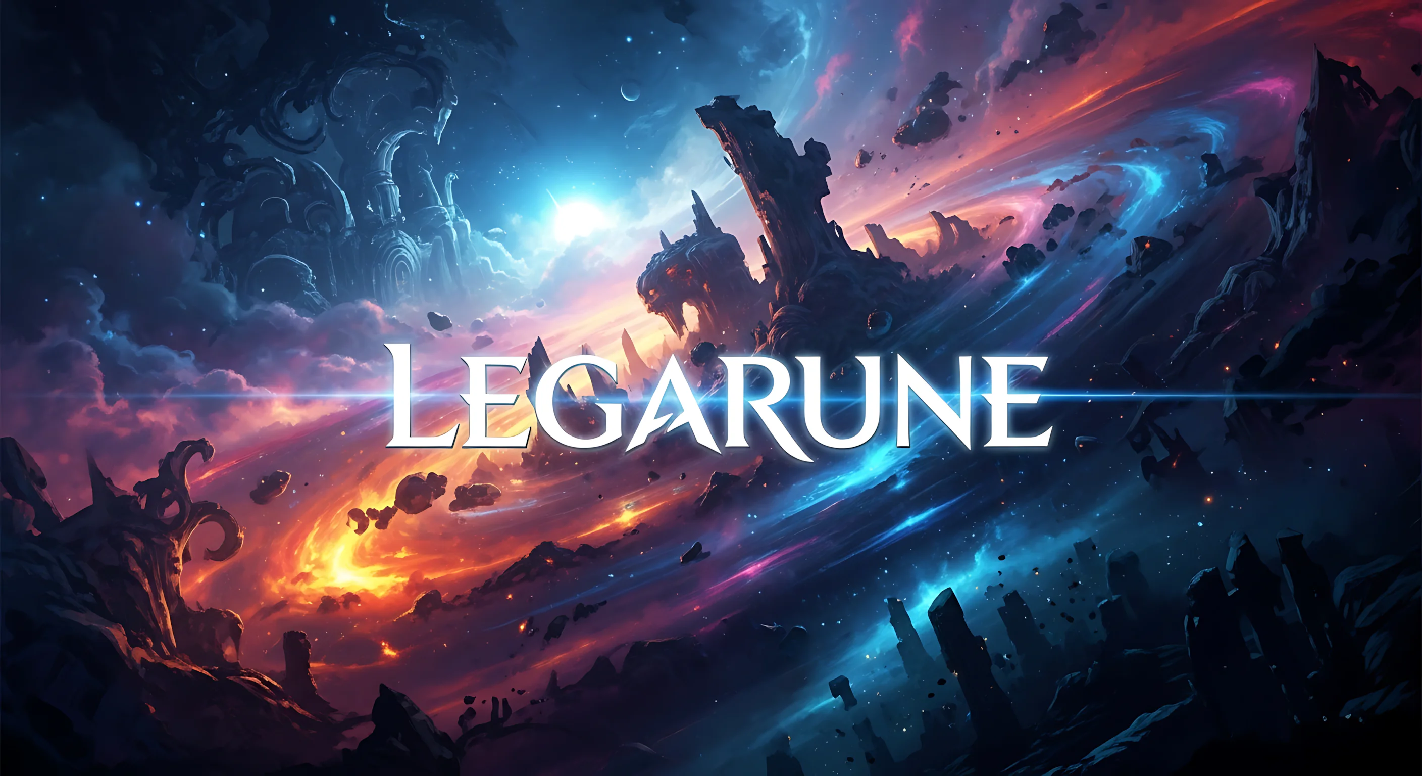 legarune art fiction sci fi fantasy mix futuristic galaxy lore general logo promo imagery 24