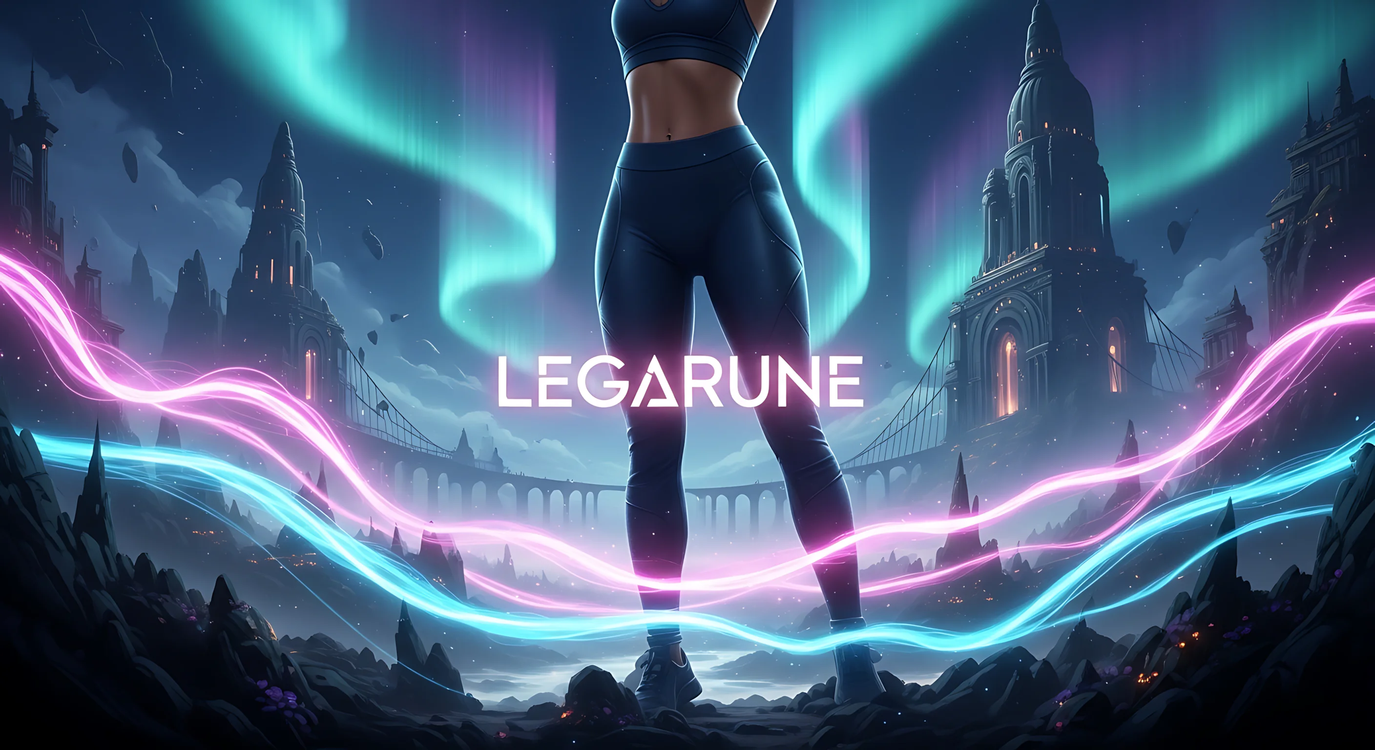 legarune art fiction sci fi fantasy mix futuristic galaxy lore general logo promo imagery 26