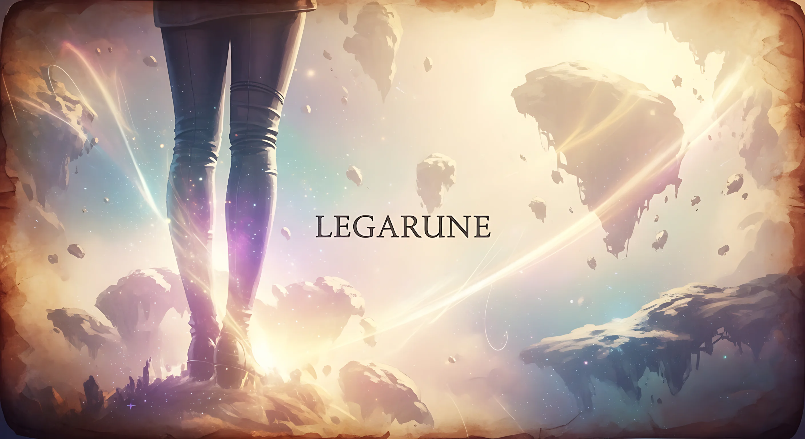 legarune art fiction sci fi fantasy mix futuristic galaxy lore general logo promo imagery 29