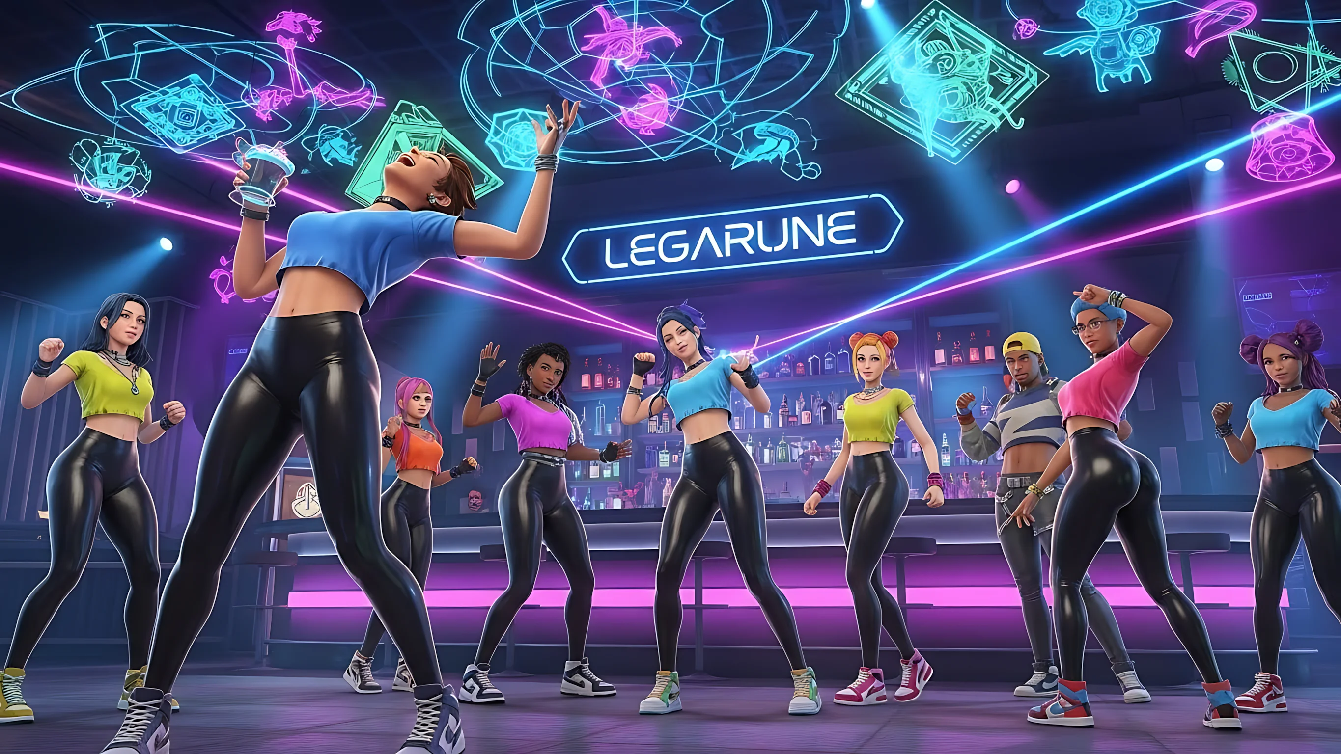 nightlife x shiny leggings legarune 3