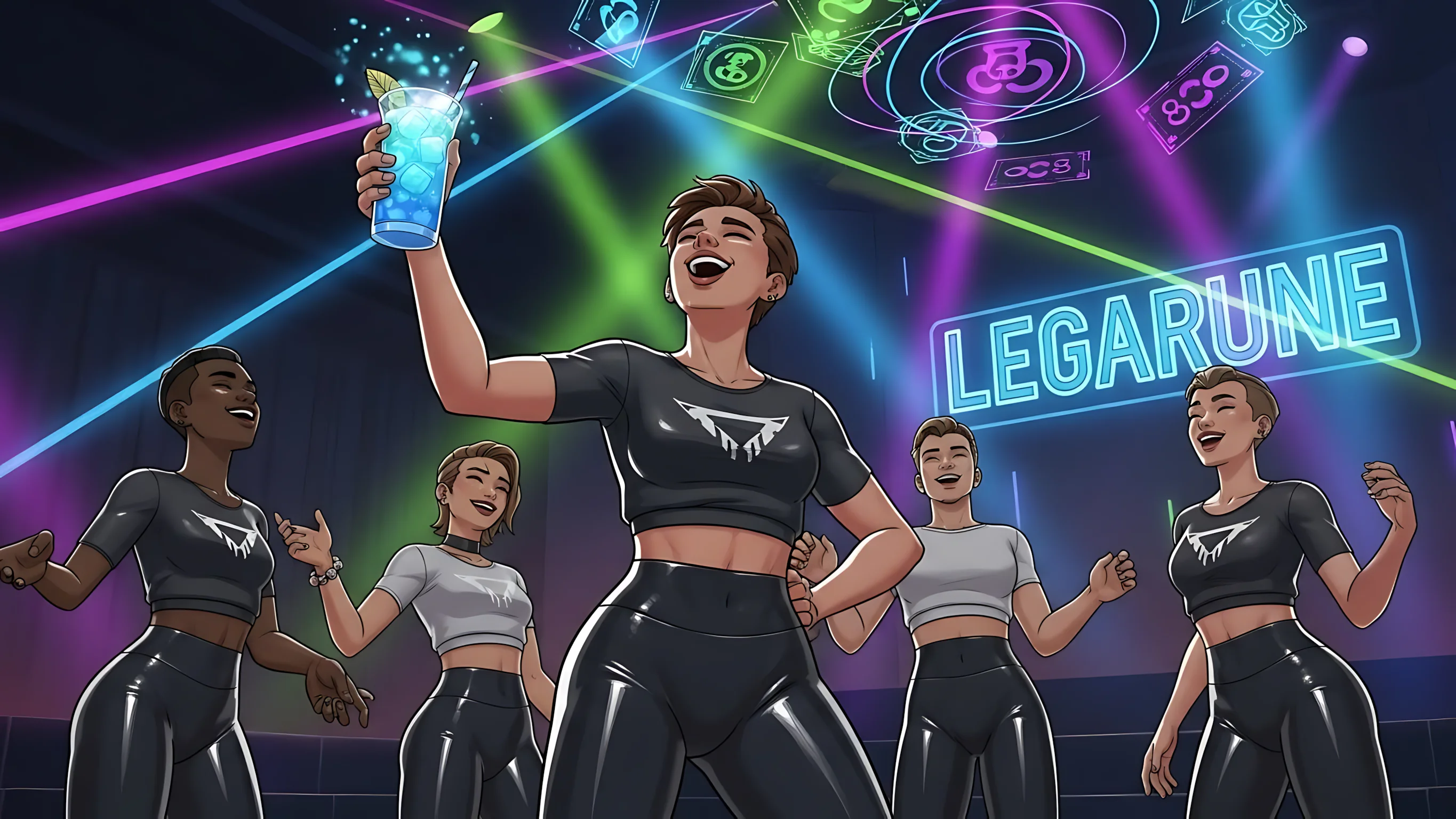 nightlife x shiny leggings legarune 4